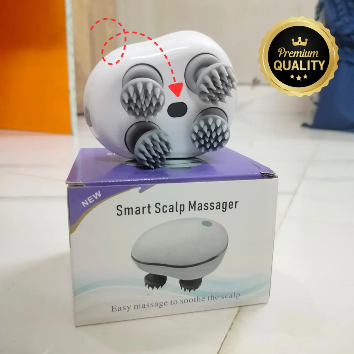 Smart Scalp Massager With Red Light Therapy - Image 1